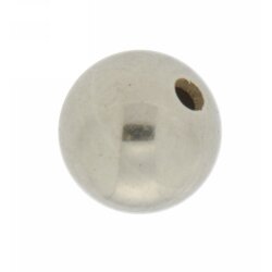 Kugel 2 Loch Ø 5,0 mm 585/- weiß