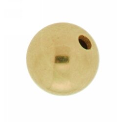 Kugel 1 Loch Ø 10,0 mm 750/- gelb