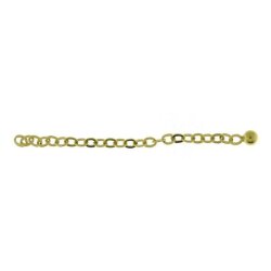 Verlängerungskette m. Kugel 0,6 mm 7 cm 333/- gelb