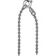 Halskette Anker 0,35 mm 42 cm Silber