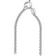 Halskette Anker diamantiert 0,5 mm 40 cm Silber