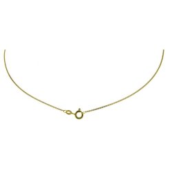 Halskette Panzer rund 0,35 mm 38 cm Double