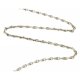Haferkornkette 0,5 x 1,5 mm Silber