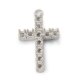 Anhänger Kreuz Steinmaß 2,0 mm 585/- weiß