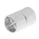 M. Schließe zyl. glänzend m. Netzenden Ø 9,0 mm Silber