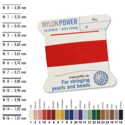 Nylonseide 1N 2 m rot - 4