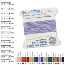Nylonseide 1N 2 m lila - 16