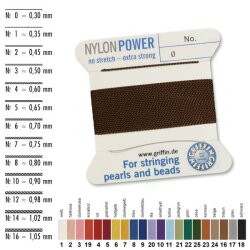Nylonseide 1N 2 m braun - 10