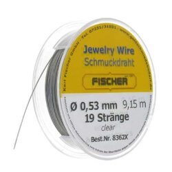 Jew. Wire transparent 9,15 m Ø 0,35 mm Str. 19