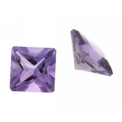 Amethyst carre princess cut 4 x 4 mm