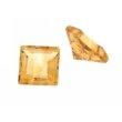 Citrin goldfarben carre 6 x 6 mm