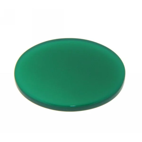 Ringstein oval flach 10 x 8 mm Grün Achat