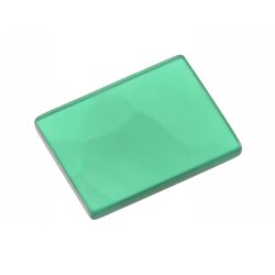 Ringstein rechteck flach 20 x 15 mm Grün Achat