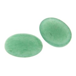 Cabochon oval 6 x 4 mm Aventurin grün