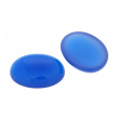Cabochon oval 6 x 4 mm Blau Achat