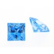 Zirkonia arctic blue carre princess cut 2,5 x 2,5 mm