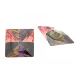 Zirkonia multifarben carre princess cut 8 x 8 mm
