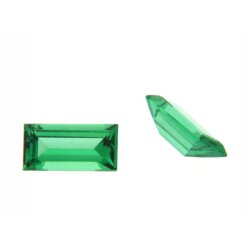 Alpinit smaragdgrün baguette princess cut