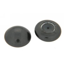 Imit. Perle button agb. Ø 6,0 mm schwarz