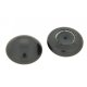 Imit. Perle button agb. Ø 6,0 mm schwarz