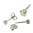 STUDS+ Ohrstecker Ø 4,0 mm silbern