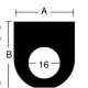 Siegelringprofil Ø 31 mm hart - lila