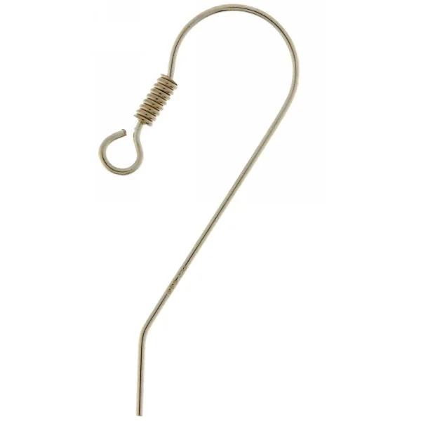 Ohrhaken mit Spirale Silber