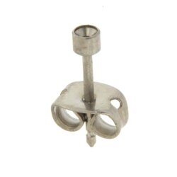 Ohrstecker Zargenfassung Ø 2,0 mm Edelstahl