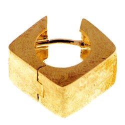 Klappcreole Ice matt 9 x 14 mm Silber goldpl.