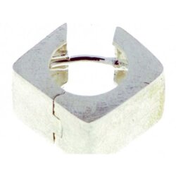 Klappcreole Ice matt 9 x 14 mm Silber