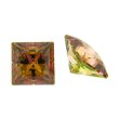 Zirkonia caramel carre princess cut 2,5 x 2,5 mm