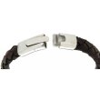 Lederarmband flach braun 12 mm 21 cm