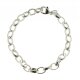 Armband Erbskette oval 2,4 mm Silber