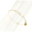 Ident. Armband Figaro-Panzer Smiley gelb Silber