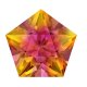 Zirk. Vibrance Red Orangy Pentagon 6,0 mm