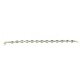 Kaffeebohnen Kette 3,5 mm Silber