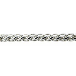 Zopfkette hohl 8,7 mm Silber