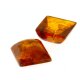 Bernstein carre cabochon 14 x 14 mm