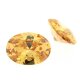 Zirkonia champagner oval 10 x 8 mm