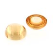 Zirkonia champagner cabochon Ø 8,0 mm