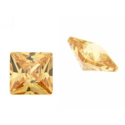 Zirkonia champagner carre princess cut