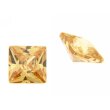 Zirkonia champ. carre princess cut 4 x 4 mm