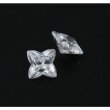 Zirkonia weiß blüte 4 blättrig 5 x 5 mm