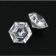 Zirkonia weiß sechseck 8 x 8 mm