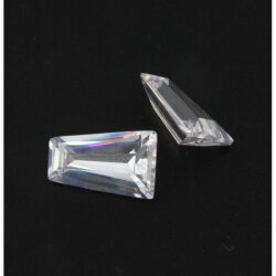 Zirkonia weiß trapez 6,8 x 4,2 x 2,6 mm