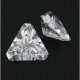 Zirkonia weiß dreieck cut corner 8 x 8 mm