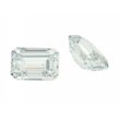 Zirkonia weiß achteck step cut 8 x 6 mm