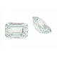 Zirkonia weiß achteck step cut 8 x 6 mm