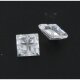 Zirkonia weiß carre invisible setting 4 x 4 mm