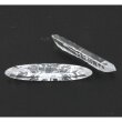 Zirkonia weiß oval flash cut 25 x 5 mm